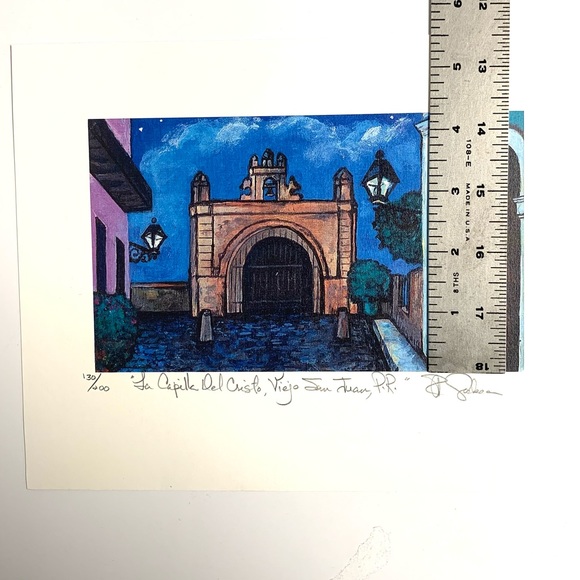 Jose Gorbea print of Puerto Rico. - Picture 4 of 6